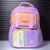 کوله پشتی دخترانه هپی تایم طرح سفینه رنگ بنفش گلبهی