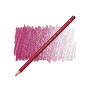 عکس مداد رنگی پلی کروم فابر کاستل FaberCastell شماره Pink Carmine 127 - شماره 11