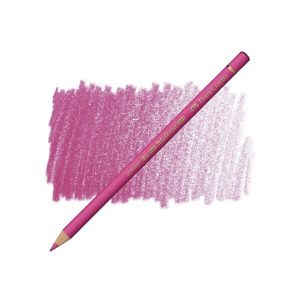 عکس مداد رنگی پلی کروم فابر کاستل FaberCastell شماره Light Purple Pink 128 - شماره 8