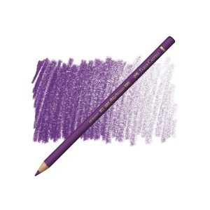عکس مداد رنگی پلی کروم فابر کاستل FaberCastell شماره Manganese Violet 160 - شماره 10