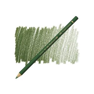 عکس مداد رنگی پلی کروم فابر کاستل FaberCastell شماره Permanent Green Olive 167 - شماره 2