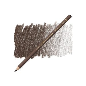 عکس مداد رنگی پلی کروم فابر کاستل FaberCastell شماره Van Dyck Brown 176 - شماره 13