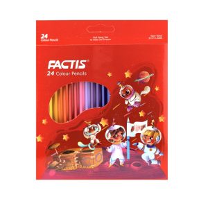 عکس مداد رنگی 24 رنگ جعبه مقوایی فکتیس FACTIS - شماره 11