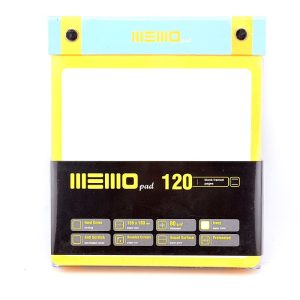 عکس دفترچه یادداشت 120 برگ آراد ARAD سری MEMO PAD سایز 15/5*18 رنگ آبی - شماره 7
