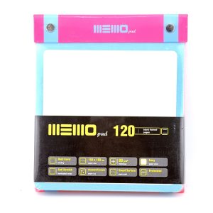 عکس دفترچه یادداشت 120 برگ آراد ARAD سری MEMO PAD سایز 15/5*18 رنگ صورتی - شماره 11