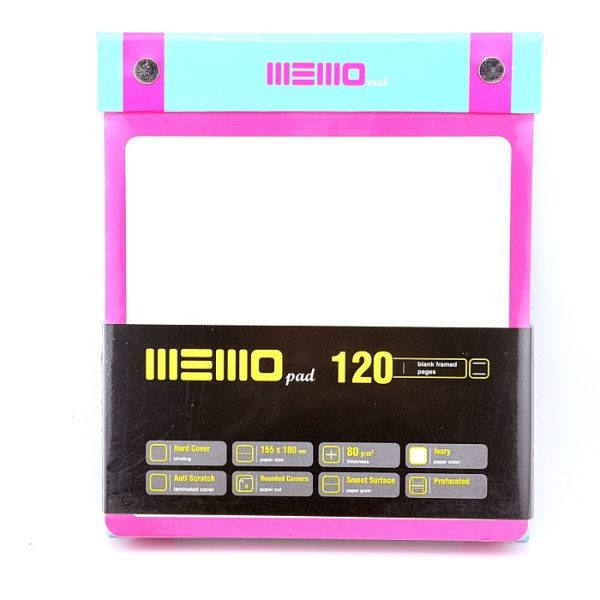 تصاویر دفترچه یادداشت 120 برگ آراد ARAD سری MEMO PAD سایز 15/5*18 رنگ سبزآبی دفترچه یادداشت 120 برگ آراد ARAD سری MEMO PAD سایز 15/5*18 رنگ سبزآبی