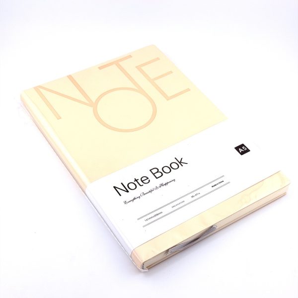 تصاویر دفتر یادداشت پاستلی NOTE جلد نرم سایز 14 در 20 رنگ کرم دفتر یادداشت پاستلی NOTE جلد نرم سایز 14 در 20 رنگ کرم