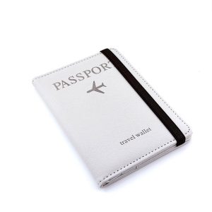 عکس جلد پاسپورت روی چرم travel wallet کد 31046 رنگ طوسی - شماره 5