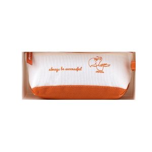 عکس جامدادی پارچه ای کتان پاپکو PAPCO کد ZPC-32 رنگ نارنجی - شماره 13