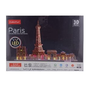 عکس پازل سه بعدی CubicFun شهر پاریس همراه با چراغ LED - شماره 10