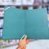 قاب چرم کتابی لوح تقدیر سایز A4 رنگ سبز