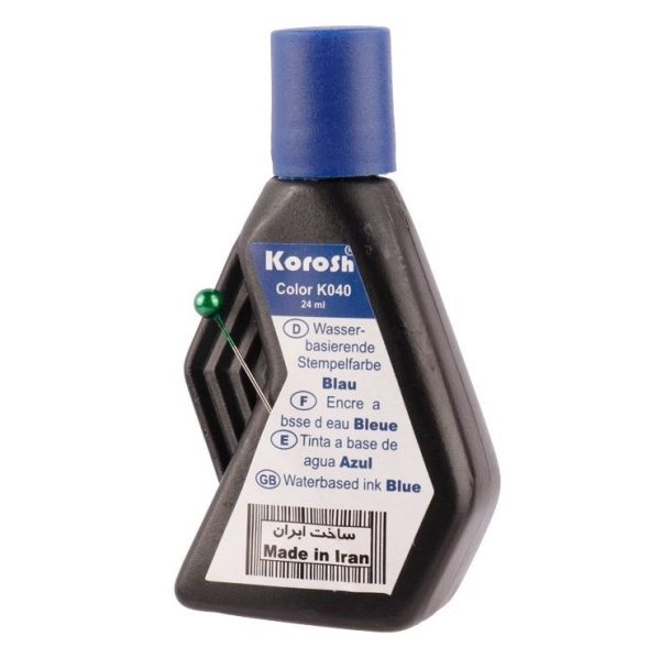 تصاویر جوهر استامپ کوروش Korosh رنگ آبی جوهر استامپ کوروش Korosh رنگ آبی