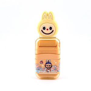 عکس پاک کن غلطکی فانتزی طرح لبوبو سر عروسکی رنگ زرد کد 96129 - شماره 5