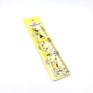 عکس خط کش 15 سانتی فانتزی آویزدار طرح پوم پوم پورین زرد کد 09171 - شماره 10