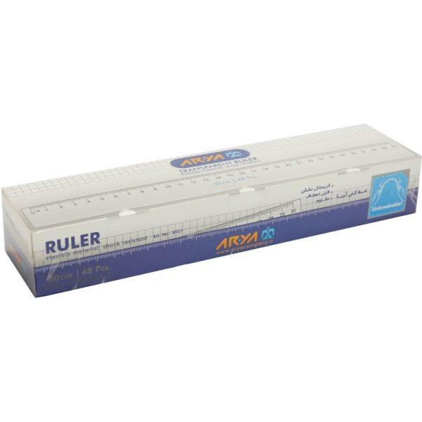 تصاویر خط کش شیشه ای 30 سانت آریا Arya کد 8021 خط کش شیشه ای 30 سانت آریا Arya کد 8021