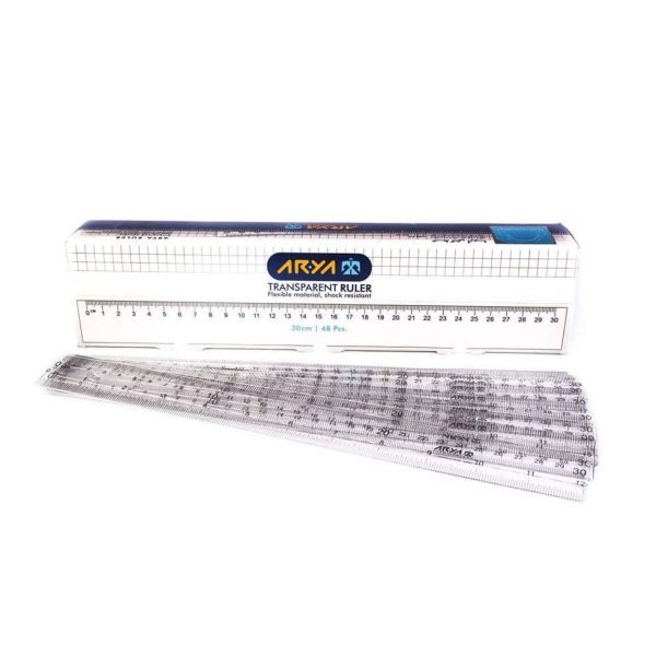 تصاویر خط کش شیشه ای 30 سانت آریا Arya کد 8021 خط کش شیشه ای 30 سانت آریا Arya کد 8021