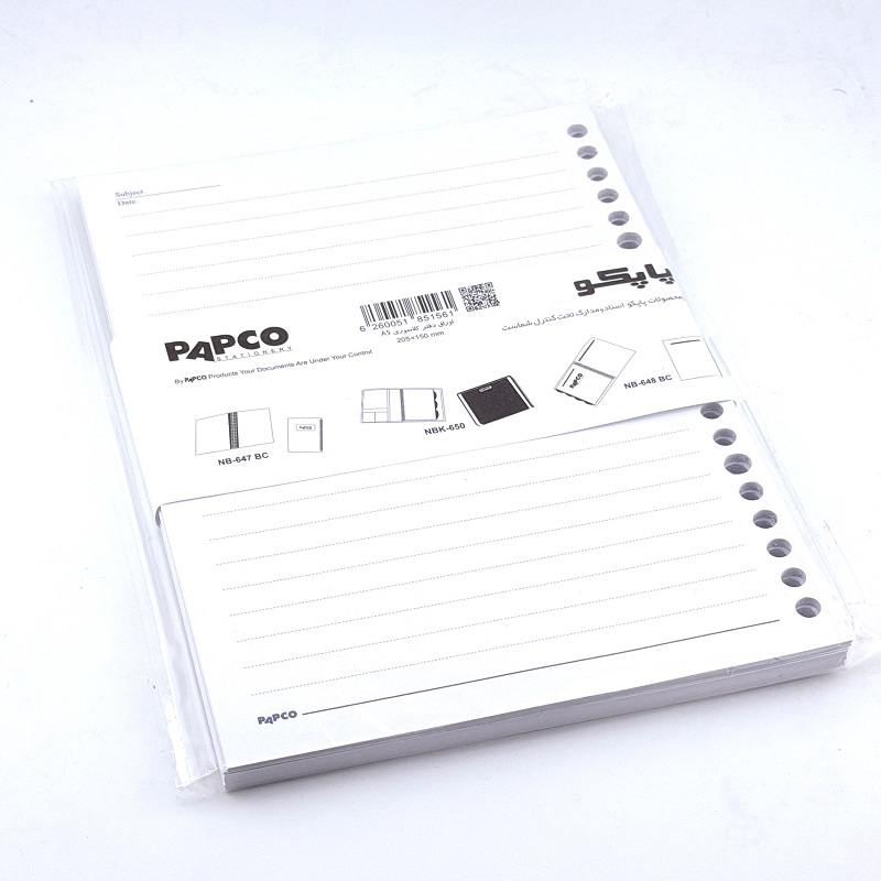 تصاویر یدک کلاسور 20 سوراخ 100برگ پاپکو PAPCO سایز 15 در 20 کد 51561 یدک کلاسور 20 سوراخ 100برگ پاپکو PAPCO سایز 15 در 20 کد 51561