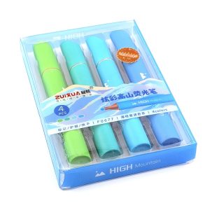 عکس هایلایتر 4 رنگ ژویکسا ZUIXUA مدل کوهستان یخ کد F0677 - شماره 5