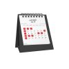 تقویم رومیزی کلاسیک 1405 پاپکو سایز 13 در 16 رنگ قرمز کد 729