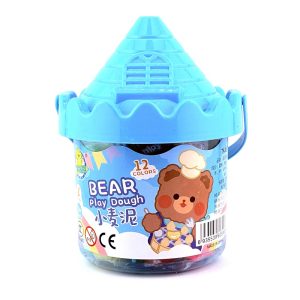 عکس خمیر بازی 12 رنگ وارداتی طرح قلعه مدل BUNNY رنگ آبی - شماره 6