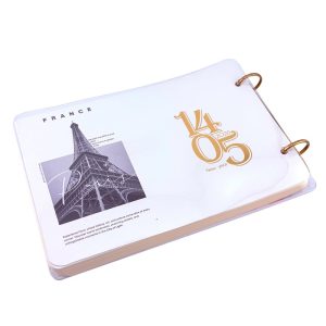 عکس سررسید کلاسیک 1405 سویل SEVIL مدل رینگی طرح فرانسه کد 322 ابعاد 20 در 14 - شماره 7
