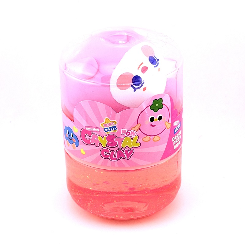 تصاویر فیجت و اسلایم دوتایی کریستال کلی Crystal Clay طرح خرگوش صورتی کد 7877 فیجت و اسلایم دوتایی کریستال کلی Crystal Clay طرح خرگوش صورتی کد 7877