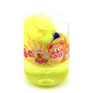 عکس اسلایم و جاسوئیچی دوتایی کریستال کلی Crystal Clay طرح جغد زرد کد 7877 - شماره 11