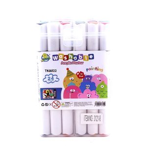 عکس ماژیک دوسر راندو وارداتی واشابل WASHABLE بسته 24 رنگی کد 8022 - شماره 14