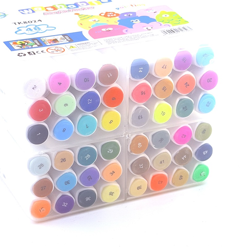 تصاویر ماژیک دوسر راندو وارداتی واشابل WASHABLE بسته 48 رنگی کد 8024 ماژیک دوسر راندو وارداتی واشابل WASHABLE بسته 48 رنگی کد 8024