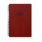 عکس دفتر یادداشت پاپکو PAPCO سایز B6 دو خط متالیک 100 برگ کد 643 رنگ مسی - شماره 7