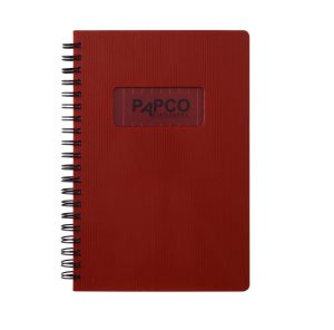 عکس دفتر یادداشت پاپکو PAPCO سایز B6 دو خط متالیک 100 برگ کد 643 رنگ مسی - شماره 3