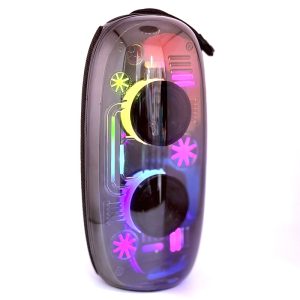 عکس اسپیکر حرفه ای اوکوپ OKOP مدل ایستاده شفاف همراه نور کد 825 - شماره 4