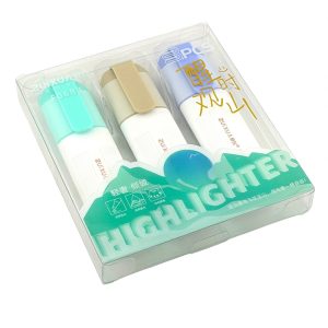 عکس هایلایتر 3 رنگ پی سی اس PCS بسته سبز کد F0683 - شماره 2