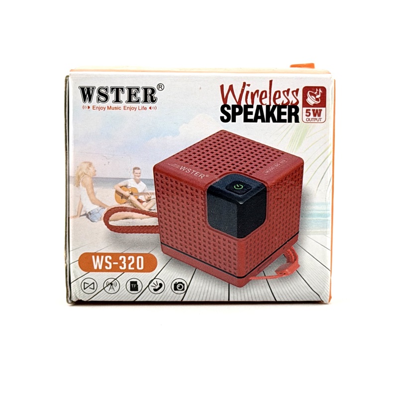 تصاویر مینی اسپیکر وستر Wster کد WS-320 رنگ گلبهی مینی اسپیکر وستر Wster کد WS-320 رنگ گلبهی