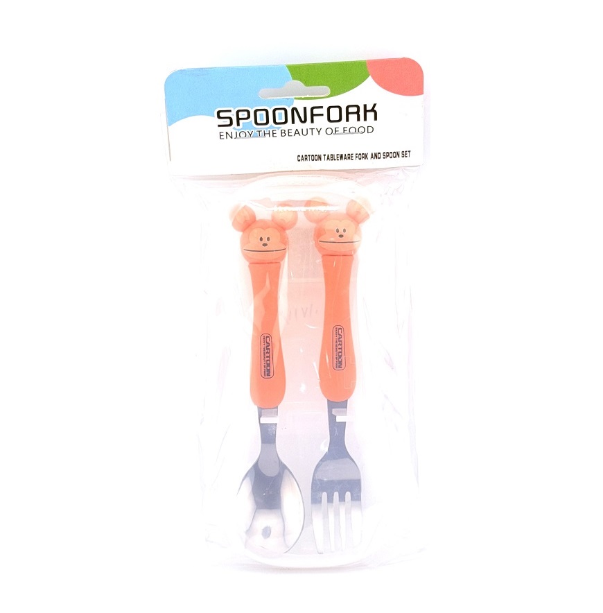 تصاویر ست قاشق چنگال فانتزی اسپونفورک SPOONFORK طرح میمون موشی صورتی ست قاشق چنگال فانتزی اسپونفورک SPOONFORK طرح میمون موشی صورتی