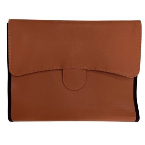 عکس کیف اجلاس و مدارک پاپکو PAPCO طرح چرمی رنگ قهوه ای کد KLD-10 - شماره 10