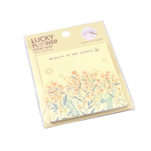 عکس استیکی نوت فانتزی لوکی فلاور LUCKY FLOWER سایز 7 در 7 رنگ زرد کد 231 - شماره 7