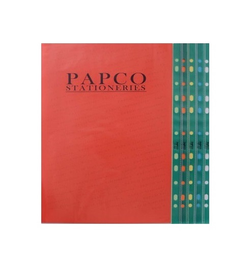 تصاویر کاور 50 میکرون پاپکو PAPCO سایز A4 بسته 100 عددی لبه سبز کد 11-A4 کاور 50 میکرون پاپکو PAPCO سایز A4 بسته 100 عددی لبه سبز کد 11-A4