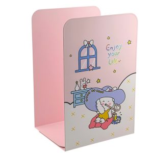 عکس نگهدارنده کتاب فلزی (شلف) طرح خرگوش صورتی Enjoy your lilev بسته 2 عددی - شماره 5