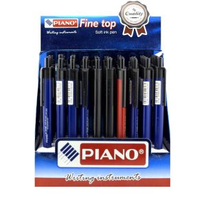 عکس خودکار فشاری پیانو PIANO مدل Soft بسته 50 عددی (آبی35، قرمز5 و مشکی10) - شماره 6