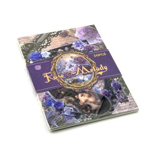 عکس استیکی نوت همراه با استیکر هنری رز استوری ROSE STORY طرح Rose Melody (پک 30 عددی) - شماره 14
