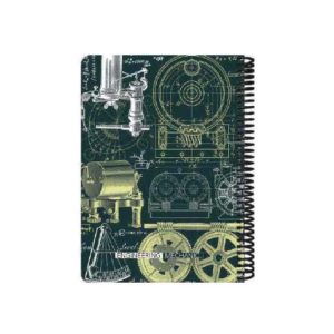 عکس دفتر 100 برگ سیمی جلد سخت دات نوت dotnote مدل ENGINEERING مکانیک رحلی 29*21 کد 2496 - شماره 2