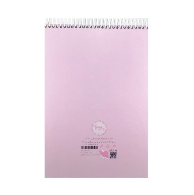 تصاویر دفتر طراحی جلد سخت 25 برگ وزیری بانگ استایل Bunng Style سیم از بالا طرح خرگوشی کد b251 (سایز 17 در 25) دفتر طراحی جلد سخت 25 برگ وزیری بانگ استایل Bunng Style سیم از بالا طرح خرگوشی کد b251 (سایز 17 در 25)