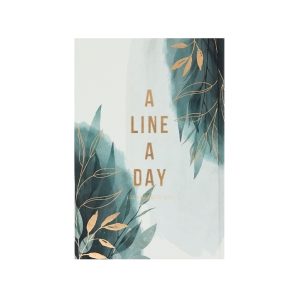 عکس دفتر خاطرات سالیانه جلد سخت دات نوت dotnote مدل A LINE A DAY طرح برگ های سبز (15 در 21) - شماره 11