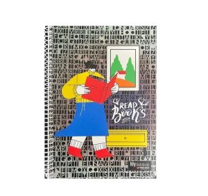 عکس دفتر 80 برگ جلد طلقی دو خط ماهان MAHAN طرح کتاب قرمز کد 9146 (سایز 17 در 23) - شماره 14
