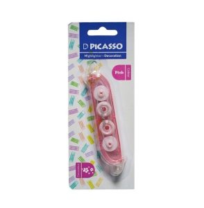 عکس هایلایتر و دکوریشین پیکاسو PICASSO مدل دو سر کد 2020 رنگ صورتی - شماره 1