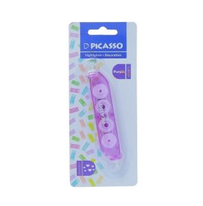 عکس هایلایتر و دکوریشین پیکاسو PICASSO مدل دو سر کد 2020 رنگ بنفش - شماره 6