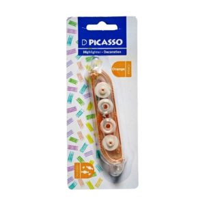 عکس هایلایتر و دکوریشین پیکاسو PICASSO مدل دو سر کد 2020 رنگ نارنجی - شماره 9