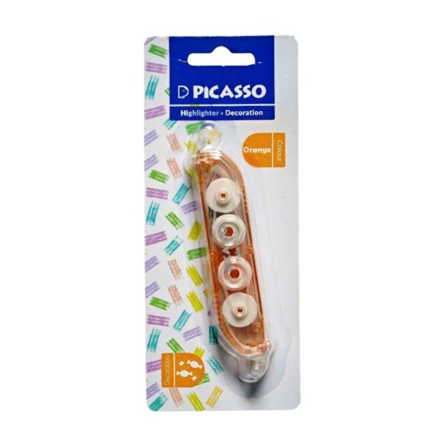 تصاویر هایلایتر و دکوریشین پیکاسو PICASSO مدل دو سر کد 2020 رنگ نارنجی هایلایتر و دکوریشین پیکاسو PICASSO مدل دو سر کد 2020 رنگ نارنجی