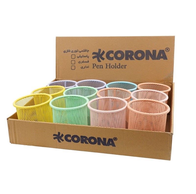 تصاویر جاقلمی فلزی توری کرونا CORONA رنگ زرد پاستلی جاقلمی فلزی توری کرونا CORONA رنگ زرد پاستلی